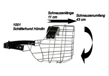 Maulkorb Drahtkorb klassisch 2