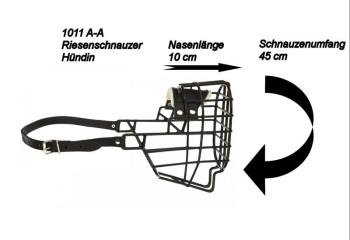 Maulkorb Metall schwarz beschichtet 4