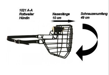 Maulkorb Metall schwarz beschichtet 6