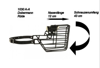 Maulkorb Metall schwarz beschichtet 7