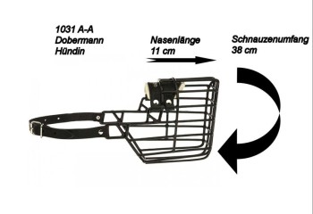 Maulkorb Metall schwarz beschichtet 8