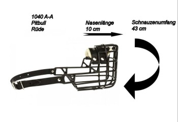 Maulkorb Metall schwarz beschichtet 9