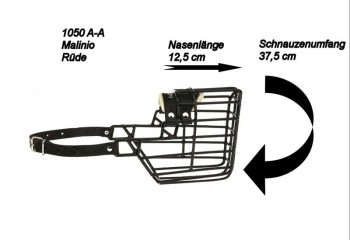 Maulkorb Metall schwarz beschichtet 11