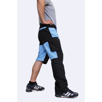 Klin - Hundeführerhose – Schwarz / Hellblau L