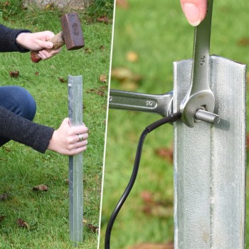 VOSS.PET - Elektrozaun Komplettset, 230V mit Elektrozaungerät fenci M09