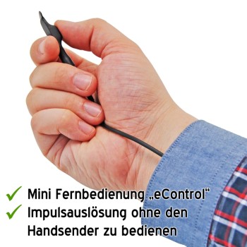 DogTrace - D-Control 610, Ferntrainer, Mini-Fernbedienung, Finger-Kick