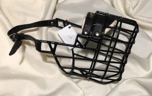 Maulkorb Metall schwarz beschichtet 12
