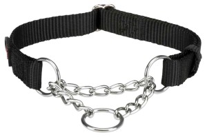 TRIXIE - Premium Zug-Stopp-Halsband, schwarz