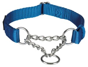 TRIXIE - Premium Zug-Stopp-Halsband, blau