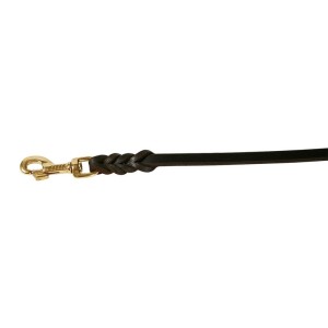 Klin - Führ-Leinen aus Fettleder - 220cm, Messinghaken 8mm
