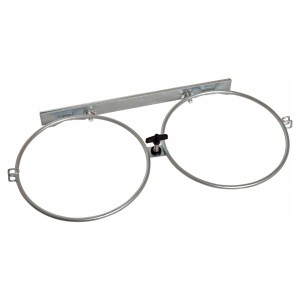 Wand- und Zwinger Napfhalter - 2 Näpfe, 1.8 Liter