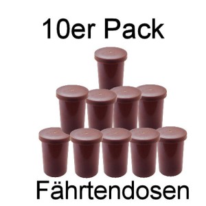 Fährtendosen, Fährtendöschen - 10er Set