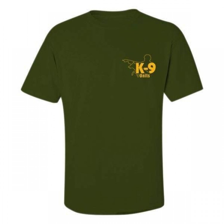 K9 - T-Shirt, olive grün