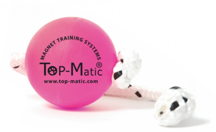 Top-Matic - Fun Ball Puppy PINK mit Seil