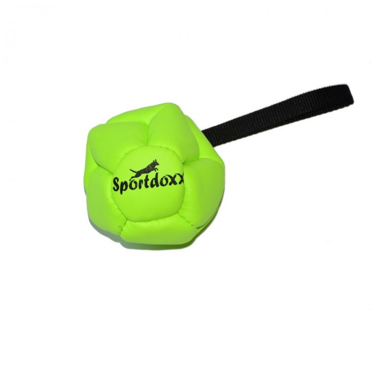Sportdoxx - Softball mit Handschlaufe, grün 120mm