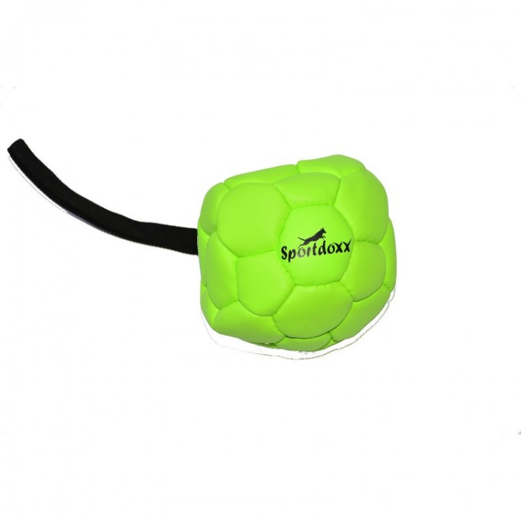 Sportdoxx - Softball mit Handschlaufe, grün 140mm