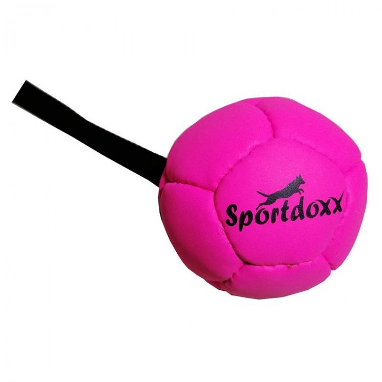 Sportdoxx - Softball mit Handschlaufe, pink 90mm