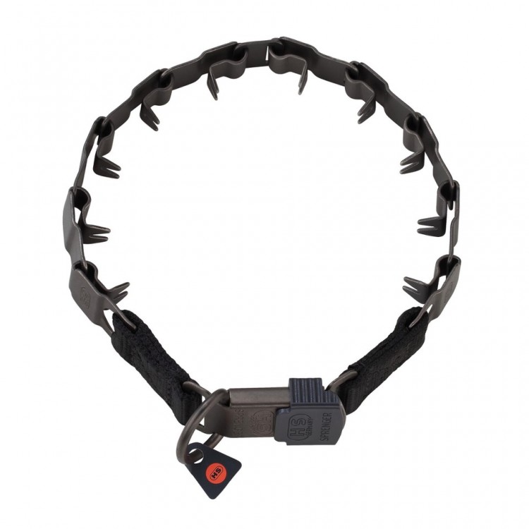 NeckTech - Halsband Sport mit Clickverschluß - schwarz matt 48cm