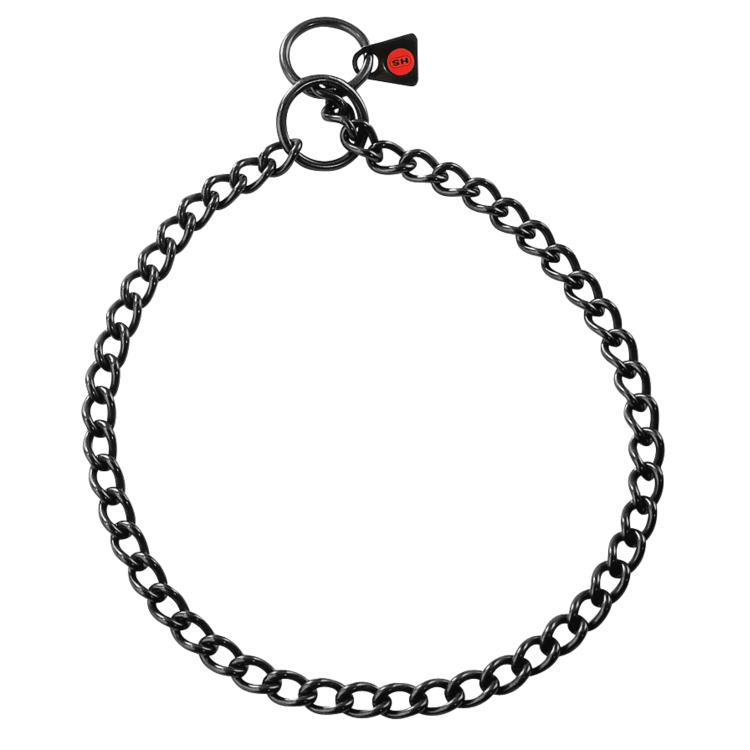 Herm. Sprenger - Halskette Edelstahl rund, schwarz - 2,5mm 60cm