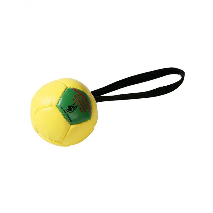 Klin - Aufgepumpter Leder-Ball - gelb 120mm
