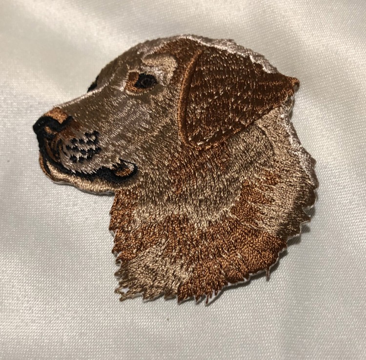 Aufbügler / Stickemblem / Aufnäher Golden Retriver