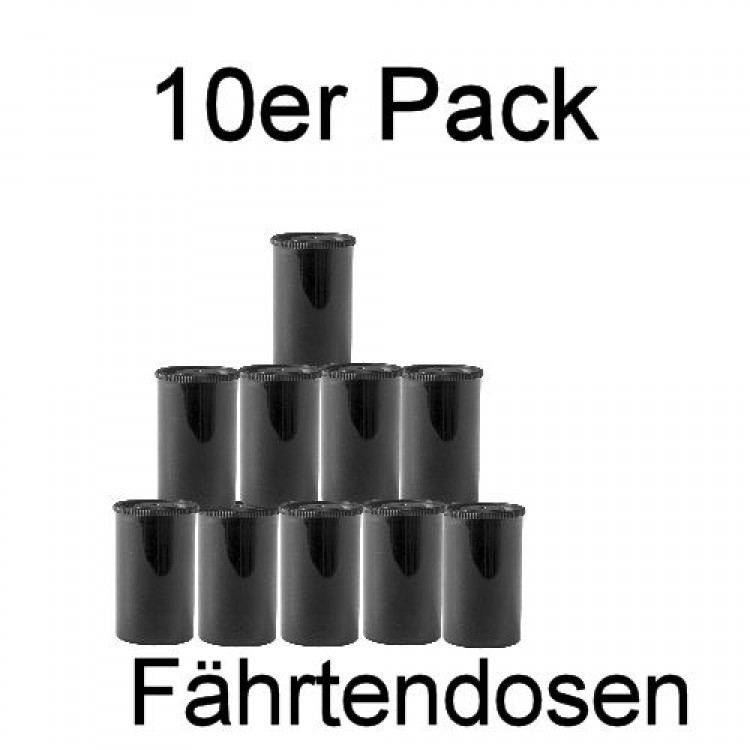 Fährtendosen, Fährtendöschen - 10er Set schwarz