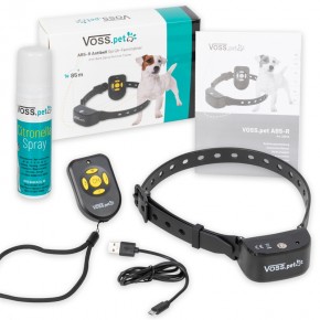 VOSS.PET DOG - AB5-R Antibell Sprühhalsband & Ferntrainer - 85m