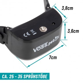 VOSS.PET DOG - AB5-R Antibell Sprühhalsband & Ferntrainer - 85m